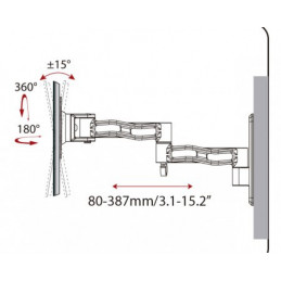 LCD/Plasma Wandhalter 13 " - 27 " Gelenk