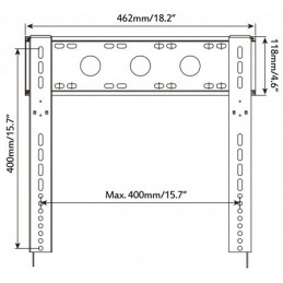 LCD/Plasma Wandhalter DAXIS 40Kg 23"-55"