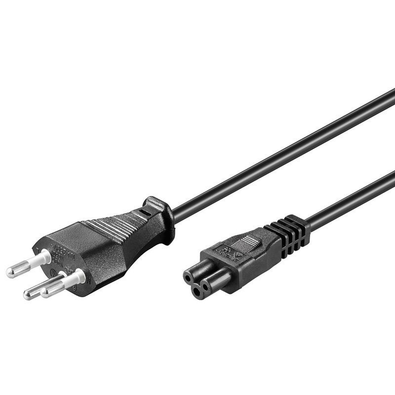 Netzkabel 3-polig Mickey Mouse Kabel (IEC 60906-1 Typ J Stecker)