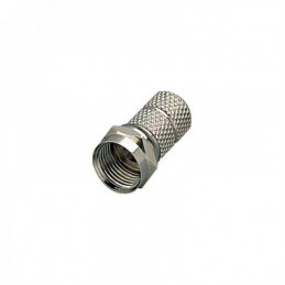 F-Stecker 5mm mit grosser Mutter