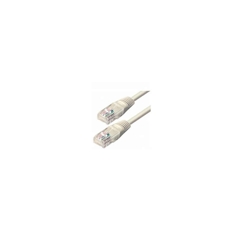 Ethernetkabel CAT 5e - UTP grau 1,0 Meter RJ45 Stecker