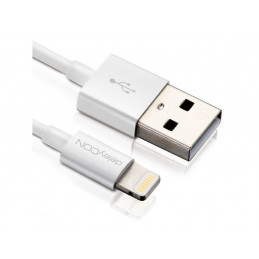 deleyCON USB2.0 Kabel, A - Lightning, 1m, WS