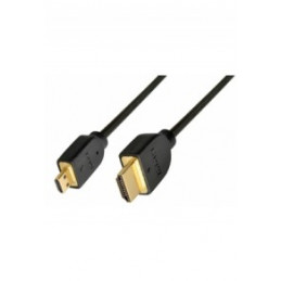 HDMI-Stecker - HDMI-Ministecker D 1,0m schwarz High-Speed with Ethernet