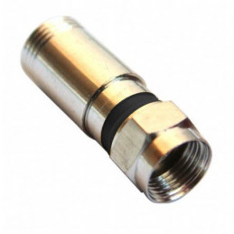 Compression F connector RG6 25Stk