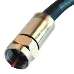 Compression F connector RG6 25Stk