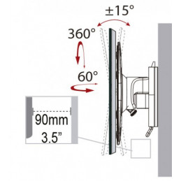 LCD/Plasma Wandhalter 13 " - 27 " Gelenk