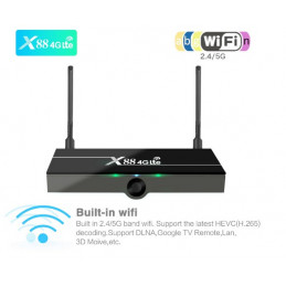 X88 4G Lte Android 9.0 TV Box 4G Nano SIM KARTE 2GB 16GB