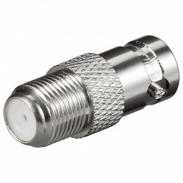 F-adapter: F female - BNC female, zinc