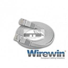 Wirewin Cat.6 STP 10m weiss Slim Patchkabel geschirmt