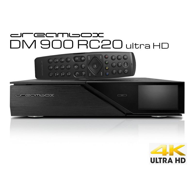 Dreambox DM900 RC20 UHD 4K 1x Dual DVB-S2X MS Tuner E2 Linux PVR ready Receiver