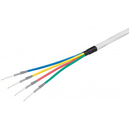 Quattro-Koaxial-Kabel  80dB, 2fach, geschirmt