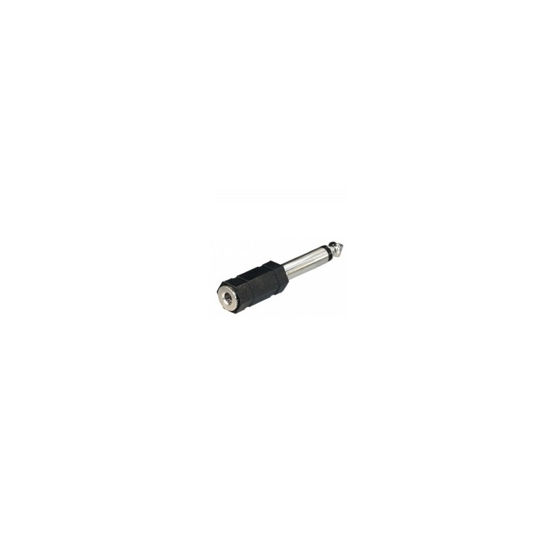 Adapter Klinkenstecker 6,35mm mono - Klinkenkupplung 3,5mm mono
