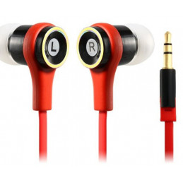 SMZ 610 Flachkabel In-Ear-Kopfhörer für iPhone 5, iPod Touch 5, iPod Nano 7, iPhone 4 / 4S, iPad 4 (rot)