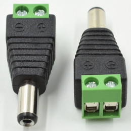 5,5x2,1mm DC12V M/F DC Netzteil Adapter Stecker  männliche CCTV