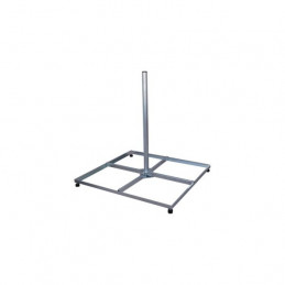 Stahl Antennenhalter für 4 Gartenzementplatten Höhe 100cm