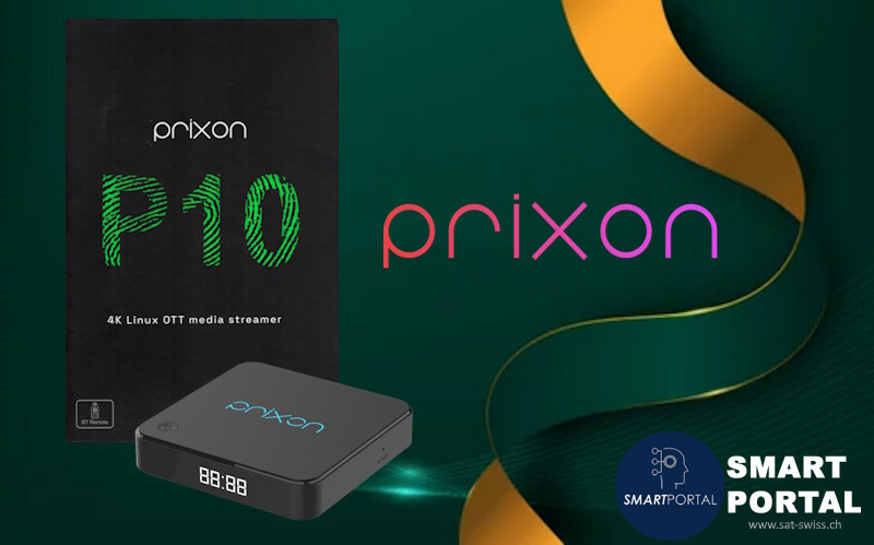 Prixon P10 BT 4K Linux Bluetooth Fernbedienung IPTV Set-Top-Box (RIVUMIP)