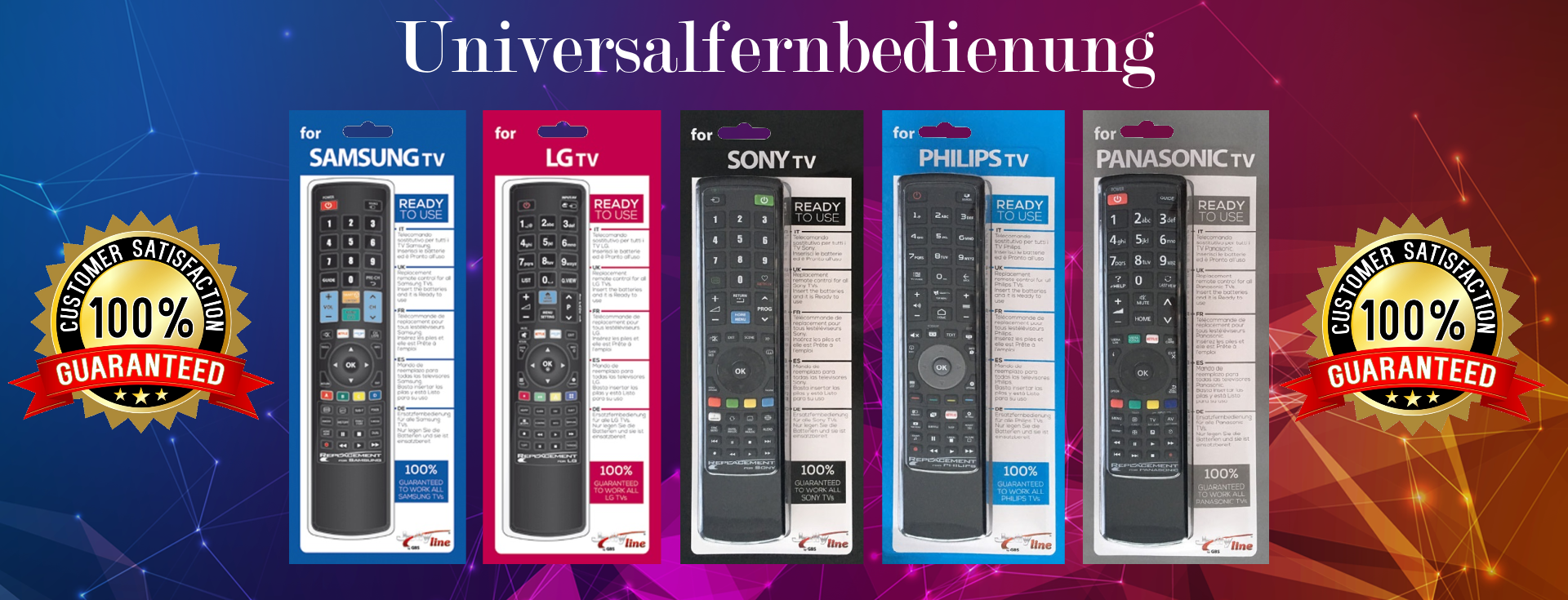 Télécommande Universelle Samsung, LG, Philips, Sony, Panasonic